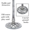 Pure Garden 50-LG1073 Grey Resin Bird Bath with Antique Design