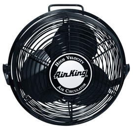 Air King 9312 Powder-Coated Steel Multi-Mount Wall Fan, Black