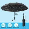 Oziral Automatic Pocket Umbrella, Windproof Umbrella, Durable, Waterproof, Equipped with