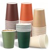 Fall Color Paper Cups 9 Oz Disposable Drinking Cups 60
