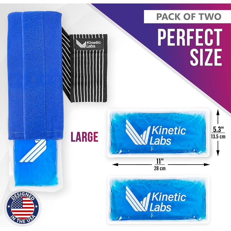 Reusable Ice Pack Wrap by Kinetic Labs - Gel Ice