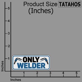 (3Pcs) Only Welder Sticker – Funny Welding Decal for Fabricators and Metal Workers – Waterproof Blue Collar Humor for Toolboxes, Helmets, Laptops – Gag Gifts for Welders, Fitters, Tradesmen 3"x1.3"