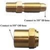 3 Pack Pipe Fitting Adapter of 1/4" NPTF Male x
