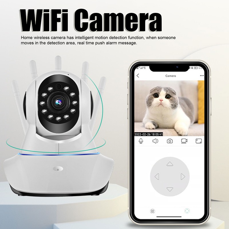 Wireless Security Camera HD WiFi 2.4G Motion Detection Automatic Tracking