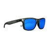 Kaenon Unisex Clarke Polarized Sunglasses, Matte Carbon, Blue