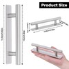 JIZZU Kitchen Cupboard Handles, 2Pcs Door Pull Handle Stick On