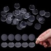 JIYIN 30 PCS Glass Table Top Anti Slip Bumpers, Round