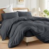 SSW HOMES Single Size Duvet Cover Set (Charcoal) - 3