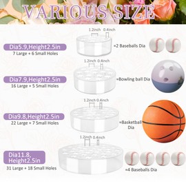 6 Inch Acrylic Flower Vase for Wedding Centerpieces Round, Circular Clear Wide Low Floral Vases with 7 Large + 6 Small Holes for Dining Table Home Birthday Party Flower Arrangement
