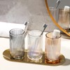Gaolinci 2 Pcs Glass Tumbler Cup,Toothbrush Holder, Bathroom Cups, 13