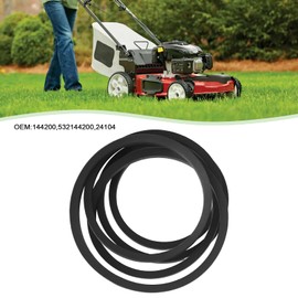 eMagTech 1 Pc 42" Lawn Mower Deck Belt 144200 131290 Riders Lawn Tractor Drive Belt Compatible with AYP Compatible with Husqvarna Black