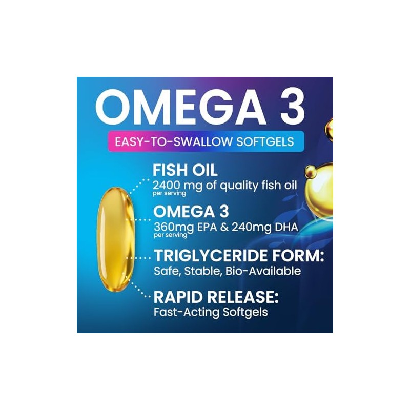 Natures Peak Suplemento de aceite de pescado Omega 3 de
