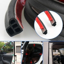 mingo-tech For BWM SUV 16.5FT Car Door Soundproofing Seal Rubber Edge Strip Protector