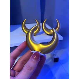Crescent Moon for Headphones - Product Style: Gold | White Base