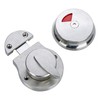 PINGPINGXIE Stainless Steel Occupied/Vacant Bathroom Lock，Keyless Latch Indicator Lock -