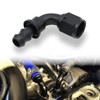 MONOKING 6AN 90 Degree Push Lock Hose End Fitting Aluminum