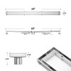Bochni Linear Shower Drain 40" Brushed 304 Stainless Steel |