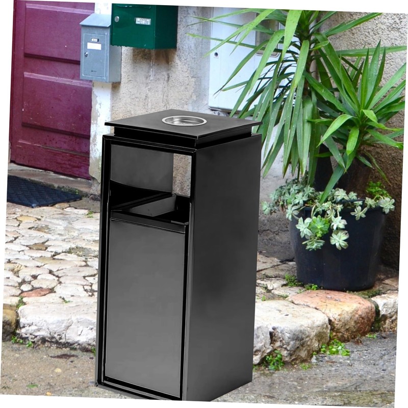 KICHOUSE Trash Can Ashtray Trash Cans Container Garbage Bin Ashtrays