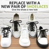 YFINE Sneakers Flat Shoe Laces: Athletic Shoelaces With Metal Tips