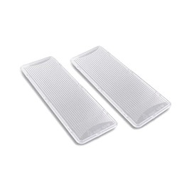 DEKAROX 2 x Lamp Covers 175 x 60 mm for Bosch Siemens Neff 264984 00264984 Cover for Cooker Hood Lamp