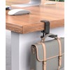 Kimiangel Headphone Stand Under Desk, Foldable Aluminum Headset Holder with