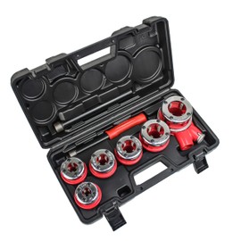 TEXALAN(R) Ratchet Pipe Threader Kit Ratcheting Pipe Threading Tool Set w/ 6 Dies