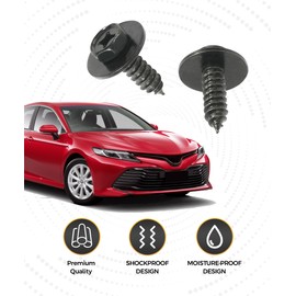 UBOG 30PCS Fender Screws,Bumper Screws,Car Accessories Fender Bolts,Splash Shield Screws,Bumper Fender Screw Bolt Fasteners,Compatible with ES300h, ES350,Replace #90159-60498 90159-T0034