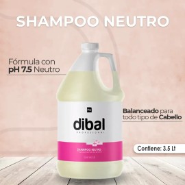 Shampoo Neutro Para Todo Tipo De Cabello De Dibal 3.5 L