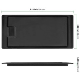 HAKZEON 40 PCS Black Check Holders, Plastic Tip Trays, Check Presenters for Restaurants, Bill Holder Guest for Bars, Hotels, Dining Cash Tip Bills