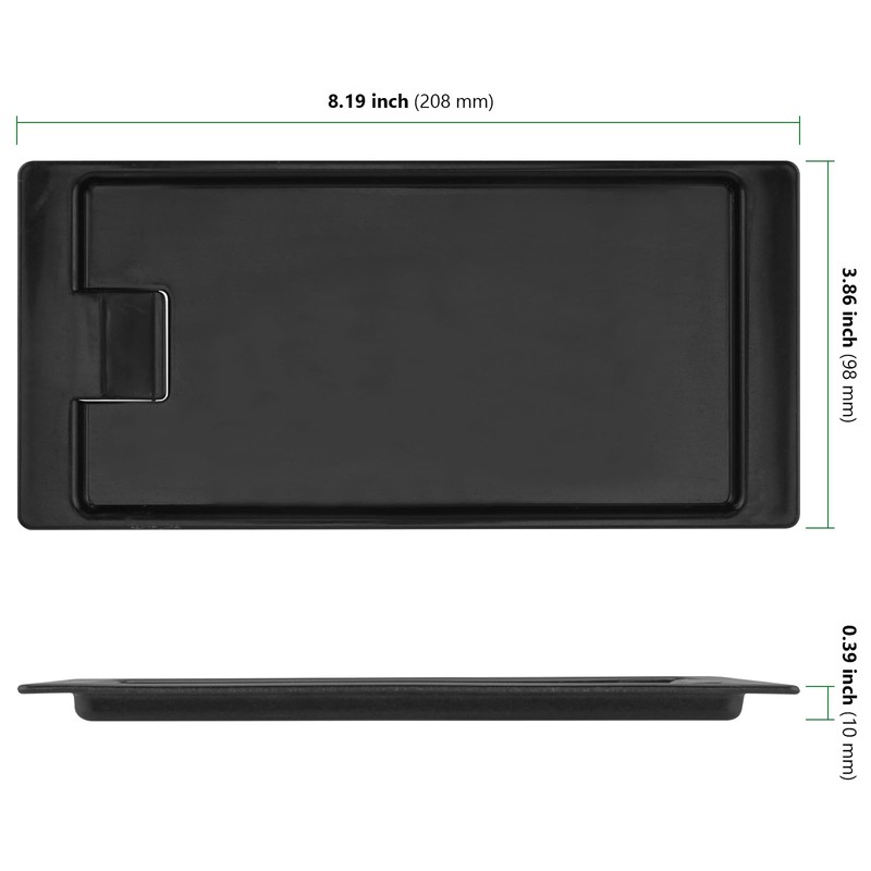 HAKZEON 40 PCS Black Check Holders, Plastic Tip Trays, Check