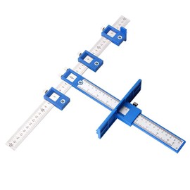 JoyTube Cabinet Hardware Jig Adjustable Punch Locator Tool,Drill Template Guide Tool, Drilling Holes for Installation of Doors Drawer Handles Knobs Pull.