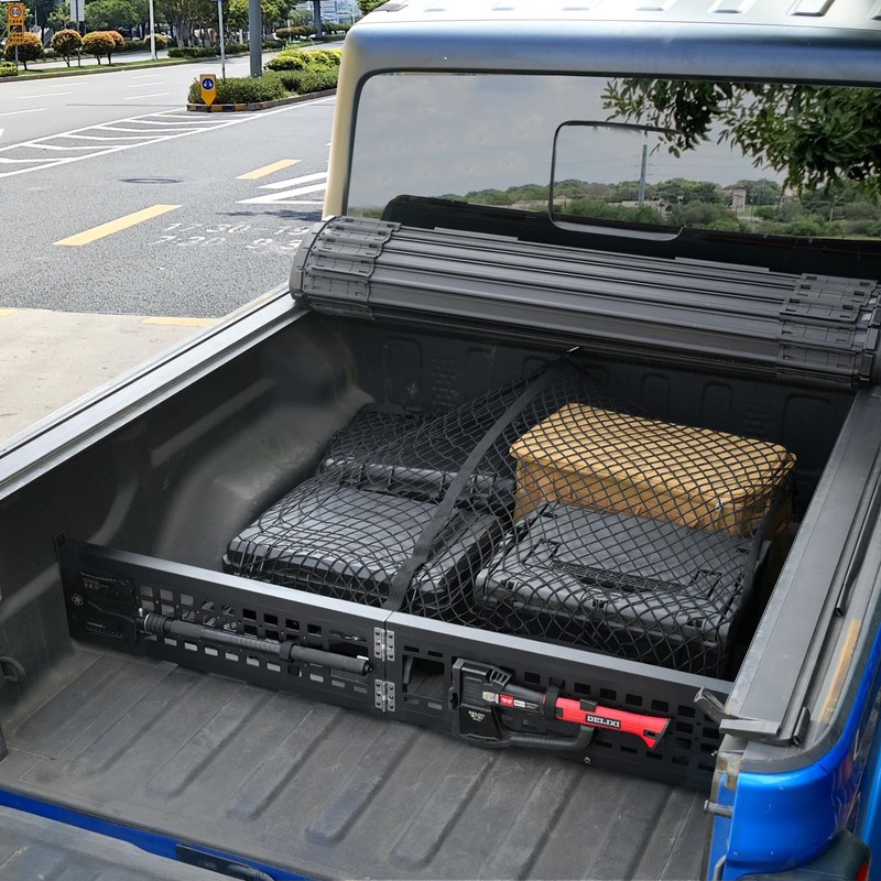 Truck Bed Divider with Cargo Net Compatible with 2020-2026 Jeep