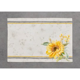 Maison d' Hermine Placemats Set of 4 100% Cotton Decorative Easter Cloth Place Mat Washable Dinner Placemat for Holiday, Dinner, Baby Shower & Dining, Candice - Spring/Summer (33cm x 48cm)