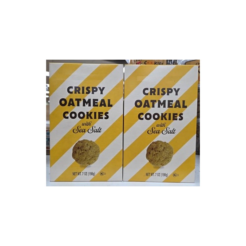 Trader Joe Crispy Oatmeal Cookies with Sea Salt 7oz 198g