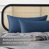 Bedsure Cushion Cover 40 x 80 cm Cotton Set of
