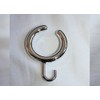 New Elegant Semi-Open Shower Curtain Hooks in Chrome - Set