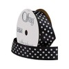 Offray 7/8" Wide Single Face Satin Ribbon, 3 Yards, Black