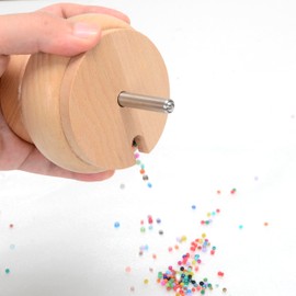Zealot Wooden Bead Spinner Set, Spin Bead Loader, Big Eye Needles, Jewellery Making Craft Wooden Bead Spinner, Craft DIY Jewellery Making