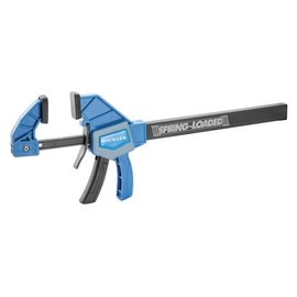 Rockler 6” Spring Loaded One-Handed Bar Clamps for Woodworking – Hand-Free Position Wood Clamps – 150 LBS Weight Capacity Pistol Grip Style Single-Finger Release Trigger Clamp – Adjustable Wood Clamps