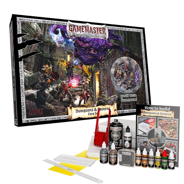 The Army Painter- GameMaster - Dungeons & Caverns Core Set - Model and Miniature Paint Set and Model Tool Kit for Game Masters, Dungeon Masters and Terrain and Tabletop Roleplaying Enthusiasts