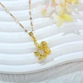 JIFUYEFUJI Sloth Necklaces for Women - sloth Necklace,jewelry,Bedroom Gifts for Women,Sloth Jewelry,Gold Sloth Necklaces.