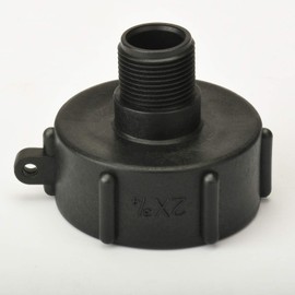 IBC Tank Adapter Plastic Hose Connector S60X6 Coarse Thread Cap to 3/4 Inch Tap Adapter for IBC Barrel Valve