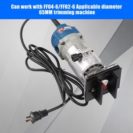 YWNYT Wood Router Tool Slotting Bracket 2 in 1 Connector 65mm Wood Trimmer Machine Milling Cutter Woodworking Tools Slotting Accessories