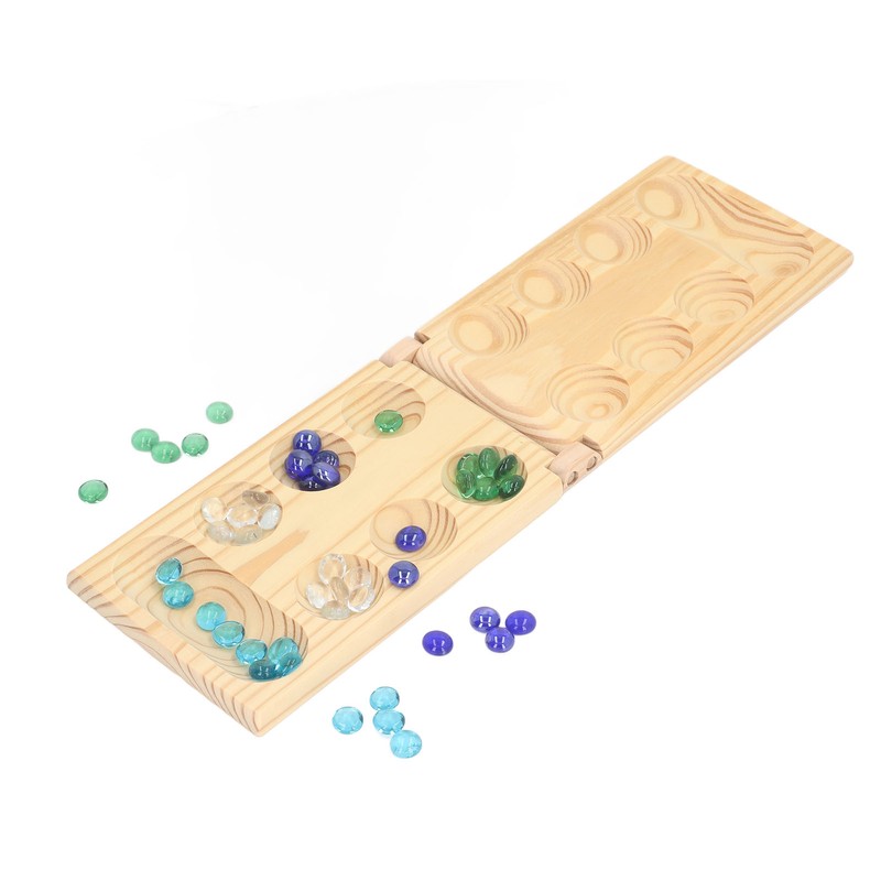 Folding African Stone Game Wooden Intellectual Logic Thinking Training Parent