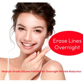 DoSensePro - Forehead Wrinkle Patch & 4 Reusable Silicone Face Patches Set: Includes Eye Wrinkle Patches & Smile Line Patches - Improves Skin Texture, Prevent Wrinkles & Enhance Facial Radiance