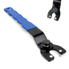 TRACOMPAN Angle Grinder Key Spanner Universal 10-52mm Adjustable Lock Nut Wrench with Non-Slip Grip | Spanner for Makita Angle Grinder Kit | Grinder Spanner | Total Length 19cm