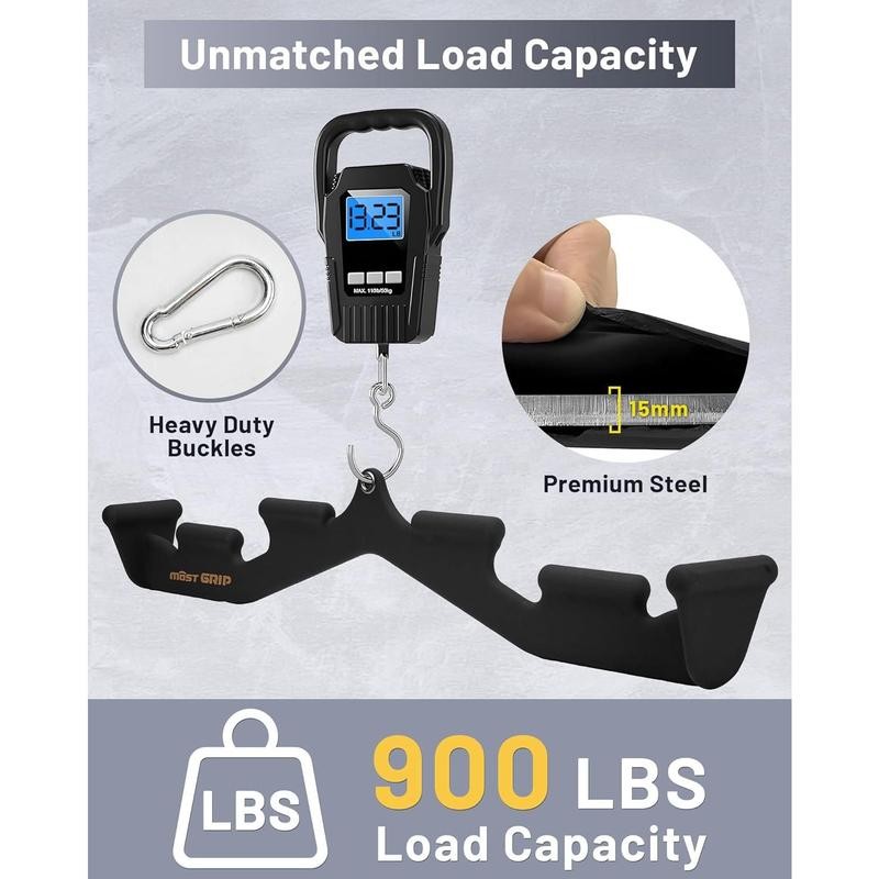 M MANUEKLEAR Lat Pull Down Bar with 6 Ergonomic Handles,