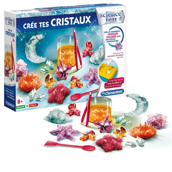 Clementoni - Crée TES Cristauxs - Jeu de Science Pour