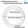 FC8T9/KB 22W and FC12T9/KB 32W Warm White Set, Round Fluorescent