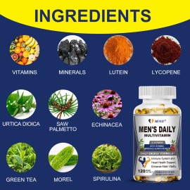 Multivitamin for Men - Mens Multivitamins for Daily Nutritional Support Mens A&C